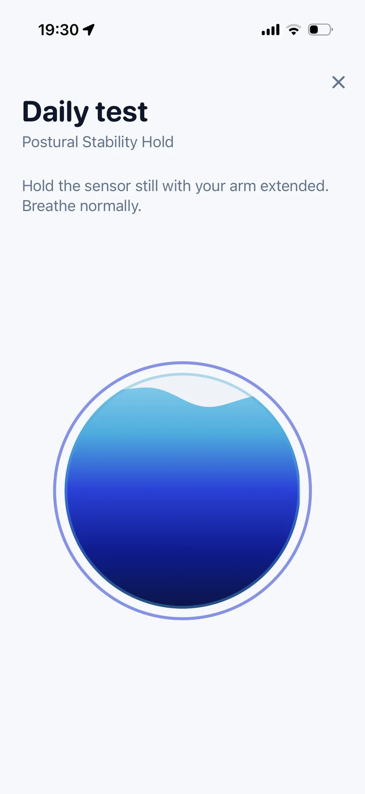 The orb fills over thirty seconds