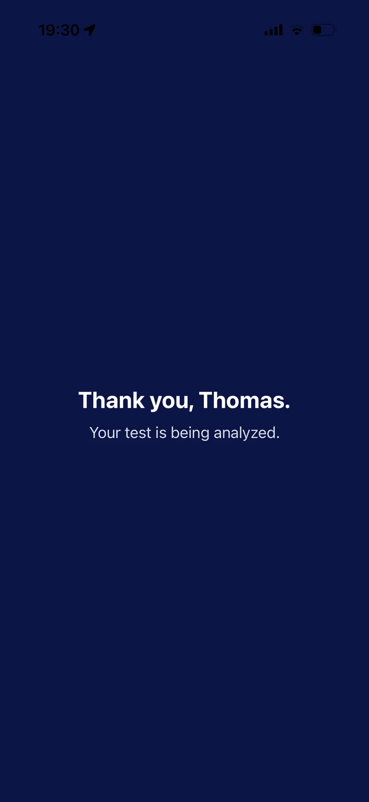 The finish: a warm glow and a personal thank-you